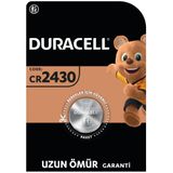 Duracell 2430 Lityum Düğme Piller 3V (Tekli Paket), Uzun Kullanım Ömrü Garantisi, Anahtarlık, Küçük Kumandalar, Akıllı Bilekliklerde Kullanım, Bebek Güvenlikli Paketleme