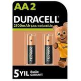 Duracell 2500 Mah AA Ni-MH 2'li Blister Şarjlı Kalem Pil