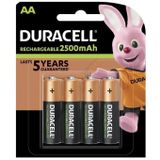 Duracell 2500 mAh AA Şarjlı Pil (4 lü Blister)