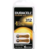 Duracell 312 Numara Düğme Kulaklık Pili (6 Lı Paket)