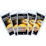 Duracell 312 Numara Kulak İçi İşitme Cihazı Pili 30 Adet 1,5 V Saat Pili Üstün Performans