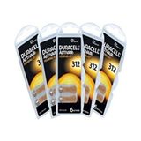 Duracell 312 Numara Kulaklık Işitme Cihazı Pili Uzun Ömürlü Yüksek Performanslı 6 Adet