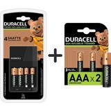 Duracell 4 Saatte Şarj Olabilen Yüksek Performanslı Şarj Aleti ve 2 Adet 750 mAh AAA Pil - 2'li