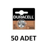 Duracell 50 Adet Özel 2032 Lityum Düğme Pil 3v, (cr2032)