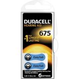 Duracell 675 Işitme Cihaz Kulak Pili 6 Parça 1 Kutu (4887)