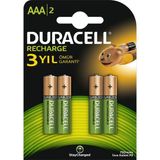 Duracell 750 mAh 4 Adet Şarj Edilebilir AAA İnce Kalem Pil