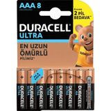 Duracell 8'li Optimum AAA Alkalin Pil
