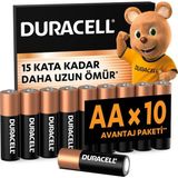 Duracell Aa Alkalin Kalem Pil (10'lu Paket) – 1,5V