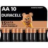 Duracell Aa Alkalin Kalem Pil 10'Lu Paket / X 12 Adet