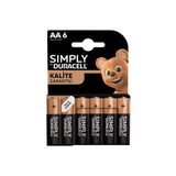 Duracell Aa Kalem Pil 6lı Blister Duracell Aa Kalem Pil 6lı Blister - 6'lı