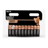 Duracell AA Pil 10'lu 1,5 V Tek Kullanımlık Yüksek Performanslı Pil Kalitesi