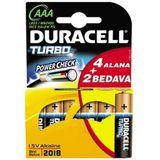 Duracell AAA 4+2 Turbomax İnce Pil