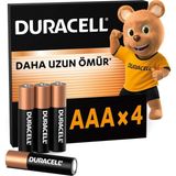 Duracell Aaa Alkalin Ince Kalem Pil (4'lü Paket) – 1,5V - 1 Adet