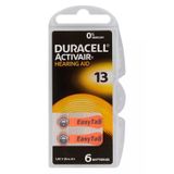 Duracell Activair İşitme Cihazı Pili 13 Numara 6 Adet