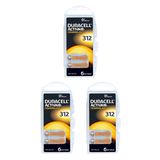Duracell Activair İşitme Cihazı Pili 312 Numara 6 Adet 3 Adet