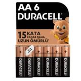 Duracell Alkalin AA 6'lı Kalem Pil