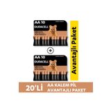Duracell Alkalin Aa Kalem Pil 1,5V Lr03/Mn2400 20'Li Paket