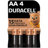 Duracell Alkalin Aa Kalem Pil 1,5V (Lr6 / Mn1500), 4'Lü Paket 2 Adet