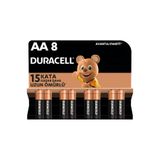 Duracell Alkalin AA Kalem Piller 8 Adet
