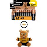 Duracell Alkalin Aa Piller Ve Ayıcık 20 Adet Pil