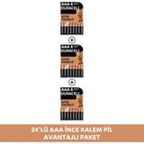 Duracell Alkalin Aaa Ince Kalem Pil, 1,5V (LR03 / MN2400), 8'li Paket x 3