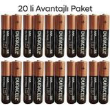 Duracell Alkalin Aaa İnce Kalem Piller, 1.5v Lr03 03 2032 20 Li Paket