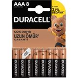 Duracell Alkalin Aaa Ince Kalem Piller Lr03 Mn2400 8 Adet