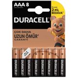Duracell Alkalin AAA Piller 8’li Paket