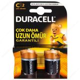 Duracell Alkalin C Orta Boy Pil 2'Li Paket - 5000394076747