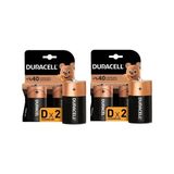 Duracell Alkalin D Piller 2 Paket 4 Adet D Pil