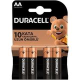 Duracell Alkalin Pil Aa 4'' Lü Paket