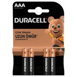 Duracell Alkaline AAA 1.5 Volt 4 Adet İnce Kalem Pil