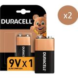 Duracell Basic 9 Volt Pil 2 Adet