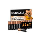 Duracell BASIC AA Alkalin Kalem Pil (11'li Paket) – 1,5V