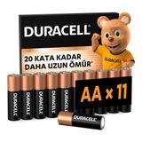 Duracell BASIC AA Alkalin Kalem Pil (11'li Paket) – 1,5V