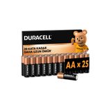 Duracell BASIC AA Alkalin Kalem Pil (25'li Paket) – 1,5V