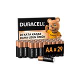 Duracell BASIC AA Alkalin Kalem Pil (29'lu Paket) – 1,5V