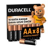 DURACELL BASIC AA Alkalin Kalem Pil (8’li paket) – 1,5V