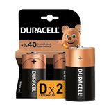 Duracell Büyük Pil -D BOY-LR20 1,5 V Şarjlı Piller 2 Li Kart Uzun Ömürlü Kapasite