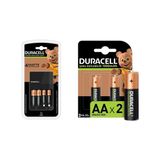 Duracell Cef 14 Şarj Aleti + 2 Adet Aa ve Aaa Pil Duracell 4 Saat Şarj Cihazı 1 Adet + Duracell Şarj Edilebilir Aa 1300 Mah Piller 2'li Paket