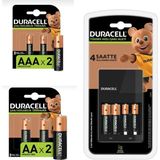 Duracell Cef 14 Şarj Cihazı ve 4 Adet 1300 Mah Aa Şarj Edilebilir Pil ve 4 Adet 750 Mah Aaa Şarj Edilebilir Pil