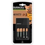 Duracell Cef14 4 Saat Pil Şarj Cihazı, 1 adet + 2'şer adet Şarj Edilebilir AA ve AAA Pil