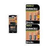 Duracell Cef14 Pil Şarj Cihazı + 2 AA 1300 mAh ve 2 AAA 750 mAh Şarj Edilebilir Kalem Piller (4x1300 AA + 4x750AAA)