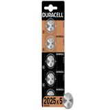 Duracell CR 2025 Lityum Düğme Piller (5’li paket) 3V