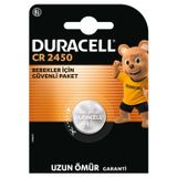 DURACELL CR 2450 Lityum Düğme Pil (1’li Paket) – 3V (CR2450)