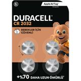 Duracell CR2032 Lityum Düğme Piller 3V (4’lü Paket) - 4 Adet