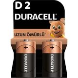 Duracell D Alkalin Pil 1,5V Uzun Ömürlü 2’li Paket LR20/MN1300 Güvenilir Güç Sağlar