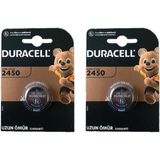 Duracell Derwell Duracell Cr 2450 Lithium 3V Pil 2'li Paket Düğme Pil Taze Yuvarlak Pil 2 Adet