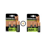 Duracell Duracel L Şarj Edilebilir 2 Adet Aa 1300Mah Ve L Şarj Edilebilir 2 Adet Aaa 750 Mah Piller
