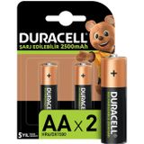 Duracell Kalem Pil 2500 Mah Şarjlı 2'li Bls